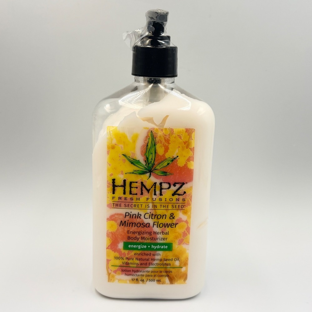 Hempz Pink Citron & Mimosa Flower Energizing Herbal Body Moisturizer 17oz Lotion